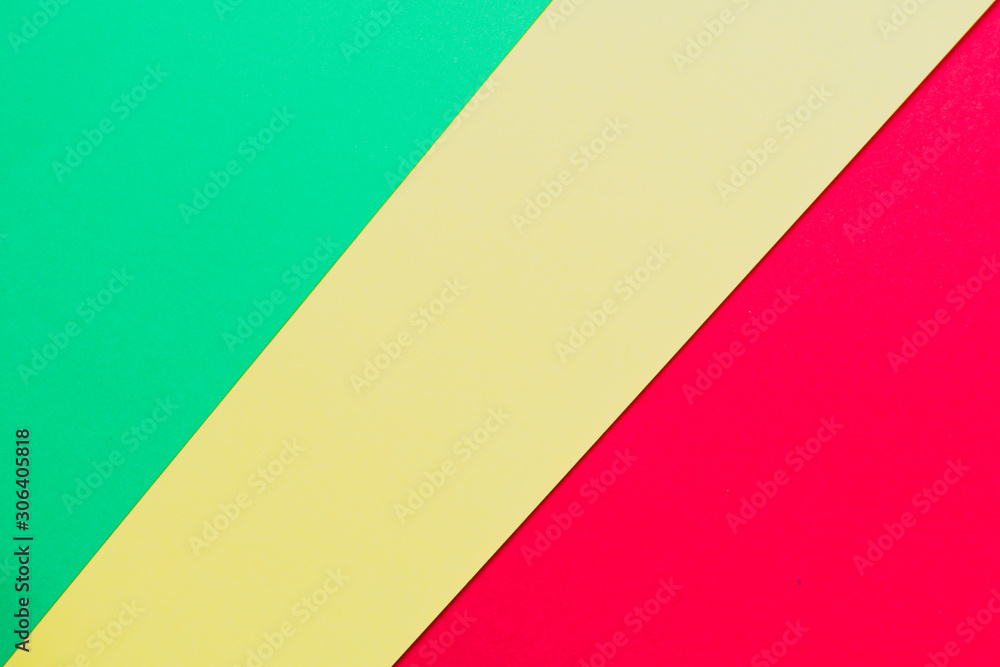 Congo flag made with cardboard Congo flag made with cardboard