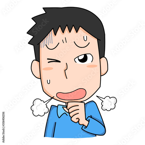 咳　息切れ　動悸　　男性