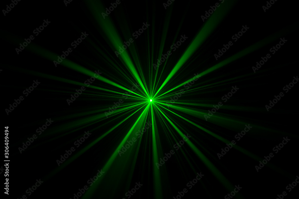 Colourful laser light beams taken in the dark room