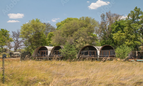 Lodge at the channels of okavango, Moremi game reserve, Botswana, Africa