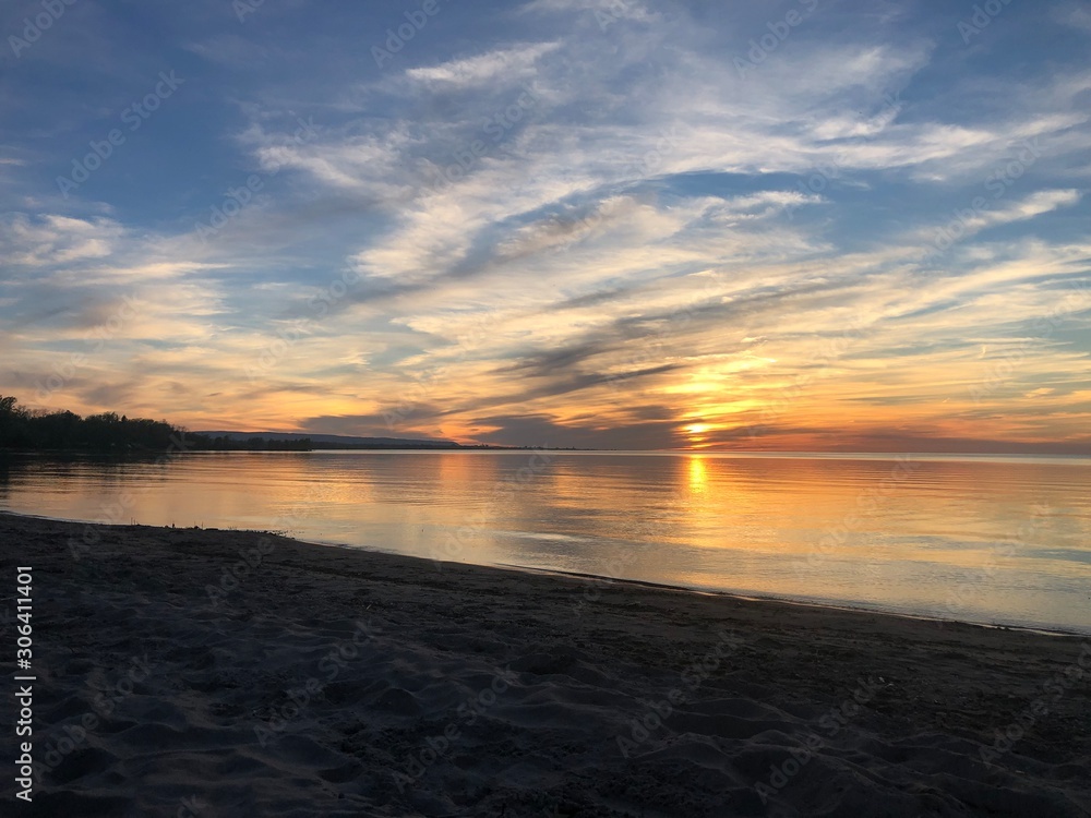 Obraz premium sunset on the beach