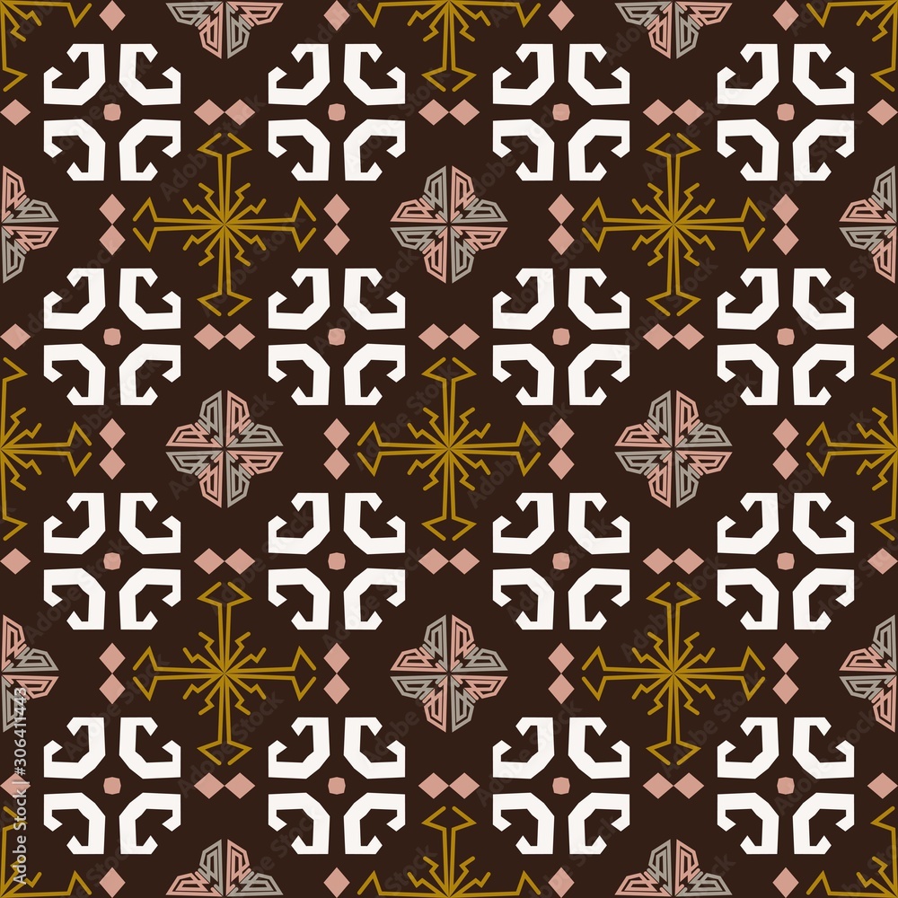 seamless pattern of ethnic pattern. fabric motif design. vector design inspiration. Creative textile for fashion,scraf,cloth. batik concept