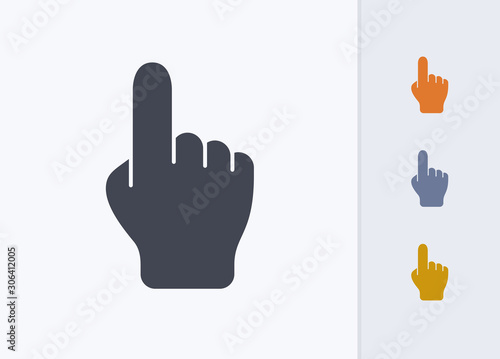 Pointing Hand - Pastel Stencyl Icons