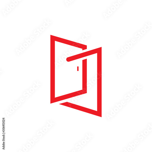 Door logo design vector inspiration