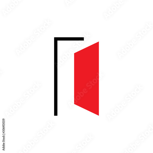 Door logo design vector inspiration