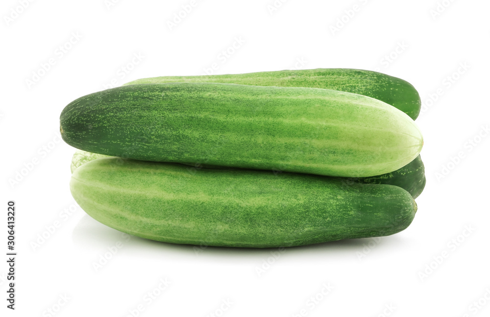 cucumber isolated on a white background cucumber isolated on a white background
