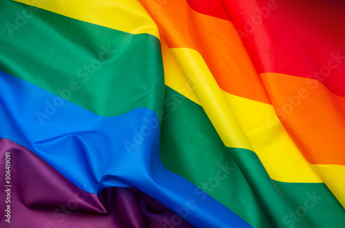 Rainbow flag as a symbol photo