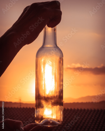 Sunset in a bottle