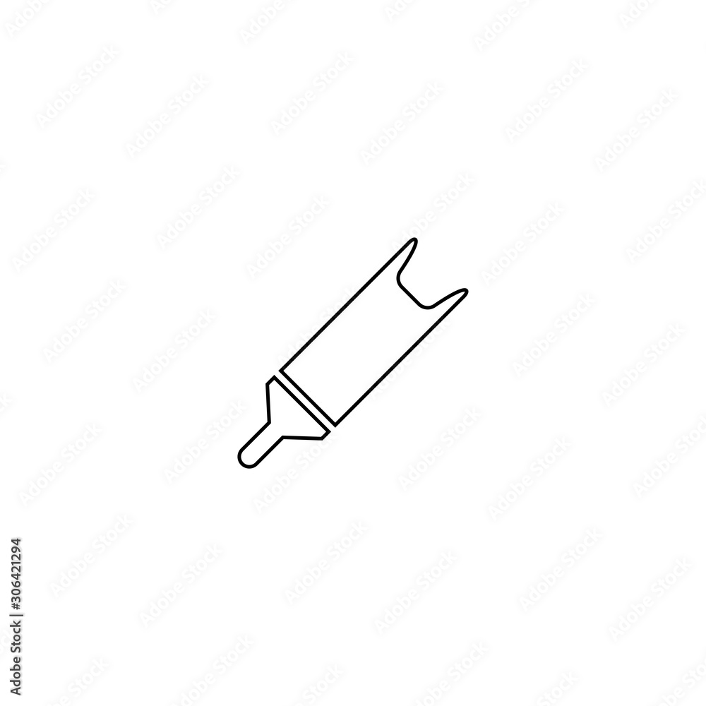 Pencil icon. List edit symbol. Logo design element Pencil icon. List edit symbol. Logo design element