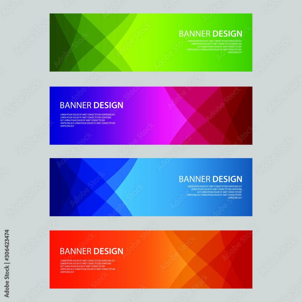 Vector Abstract design banner web template Vector Abstract design banner web template