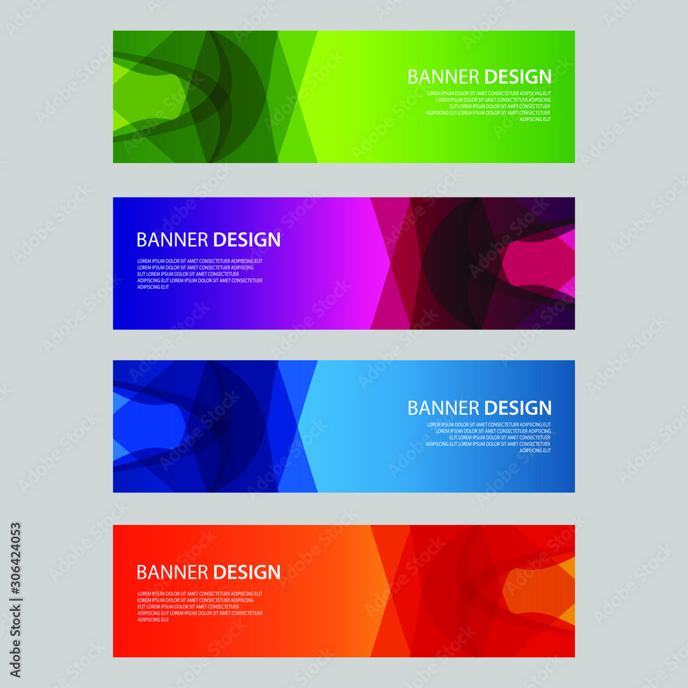 Fototapeta premium Vector Abstract design banner web template