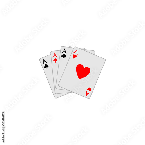 playing card icon vector design symbol of casino