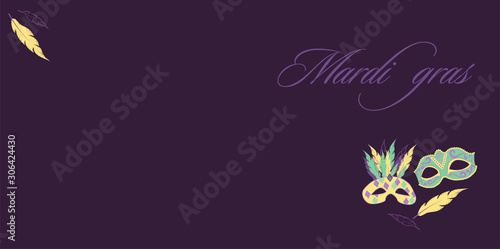 card mardi gras background carnaval