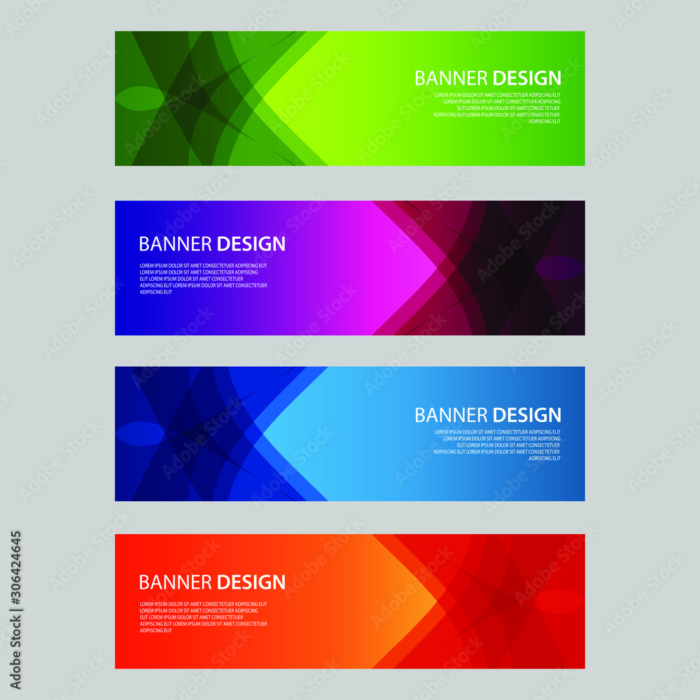 Fototapeta premium Vector Abstract design banner web template