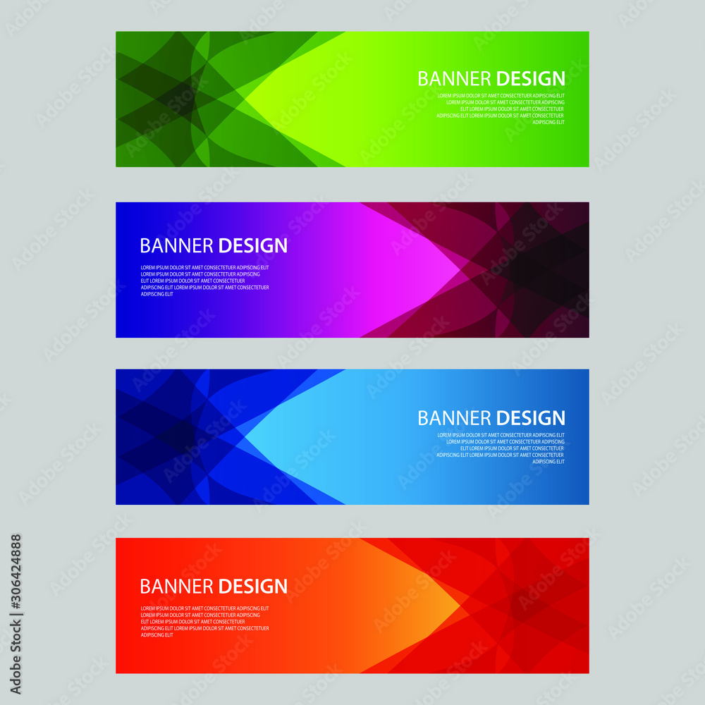 Vector Abstract design banner web template Vector Abstract design banner web template