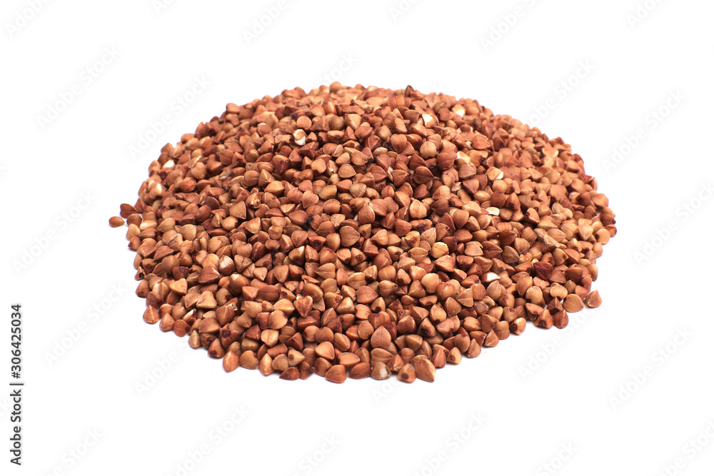 Buckwheat isolated on white background Buckwheat isolated on white background