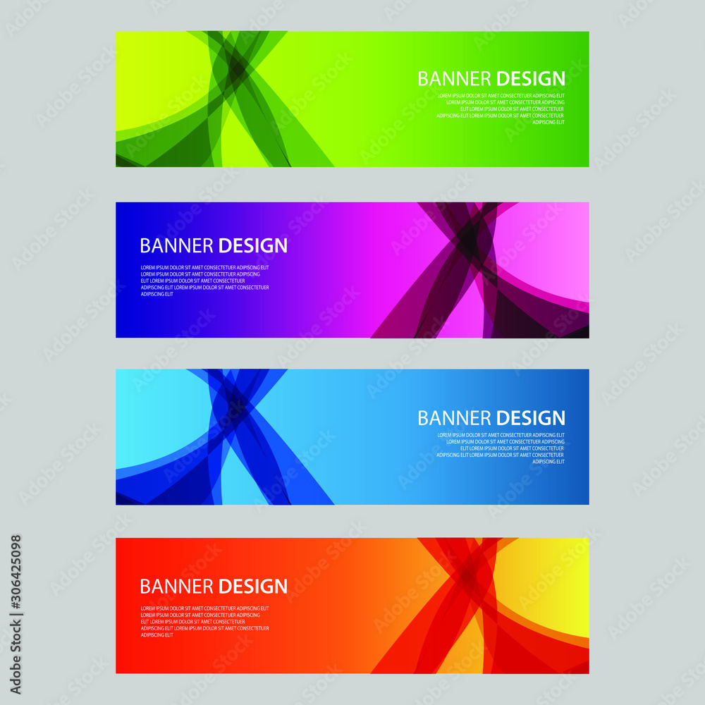 Fototapeta premium Vector Abstract design banner web template