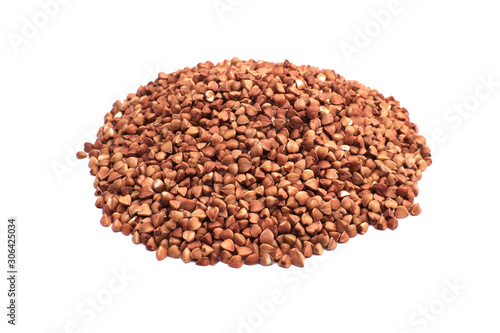 Buckwheat isolated on white background