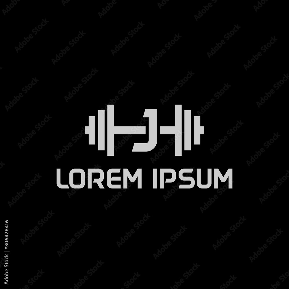 stock design vector initial letter j fitness icon logo template stock design vector initial letter j fitness icon logo template