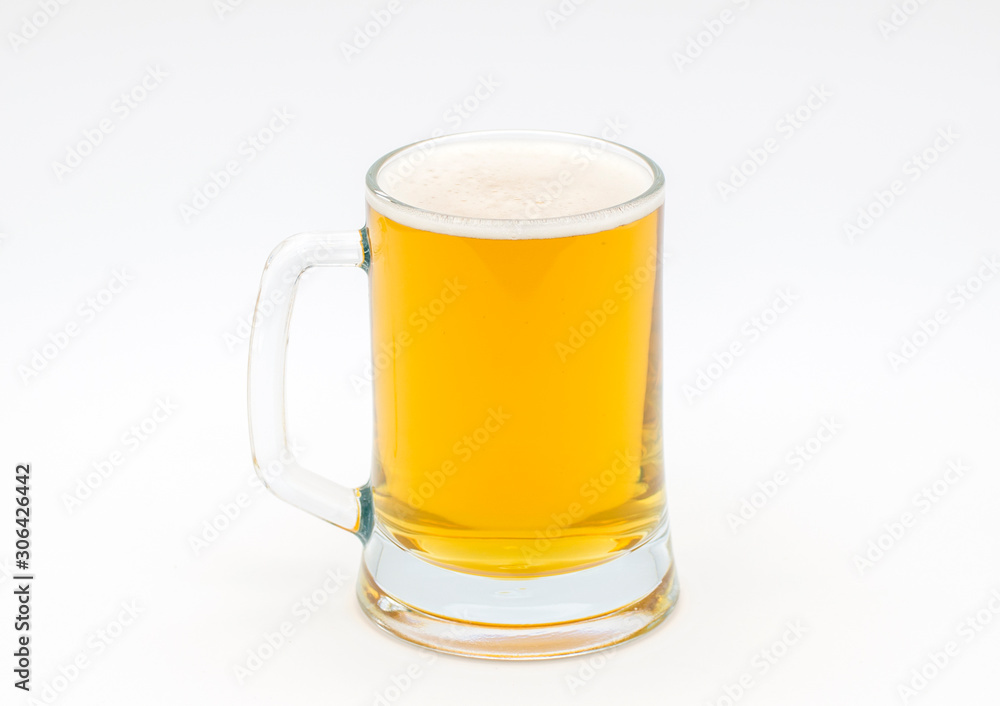 Cool Mug with beer on white background Cool Mug with beer on white background