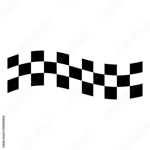 racing flag icon vector design symbol