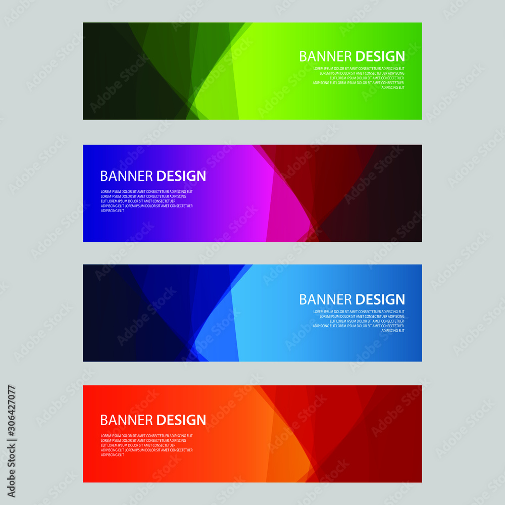 Fototapeta premium Vector Abstract design banner web template