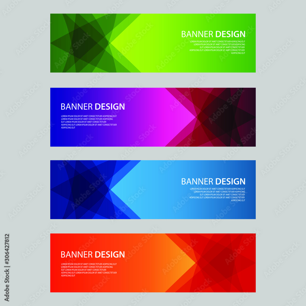 Vector Abstract design banner web template Vector Abstract design banner web template