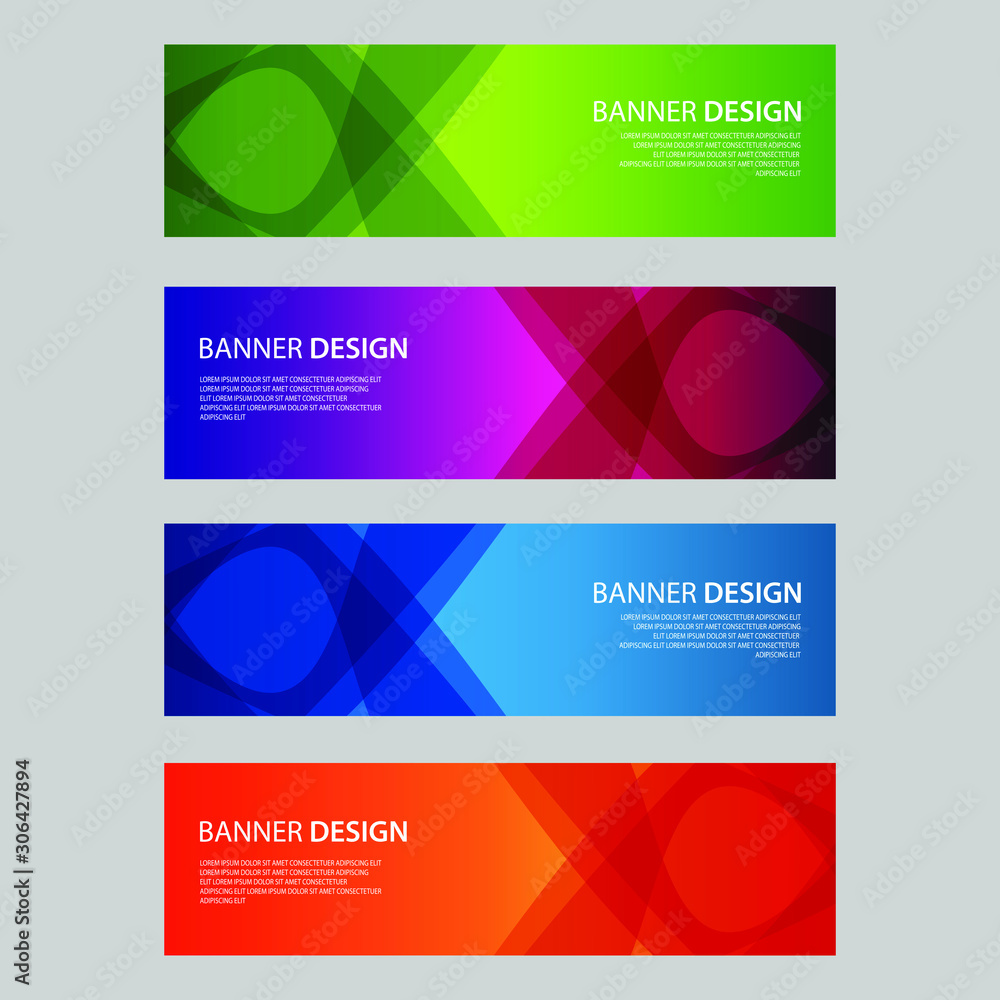 Fototapeta premium Vector Abstract design banner web template