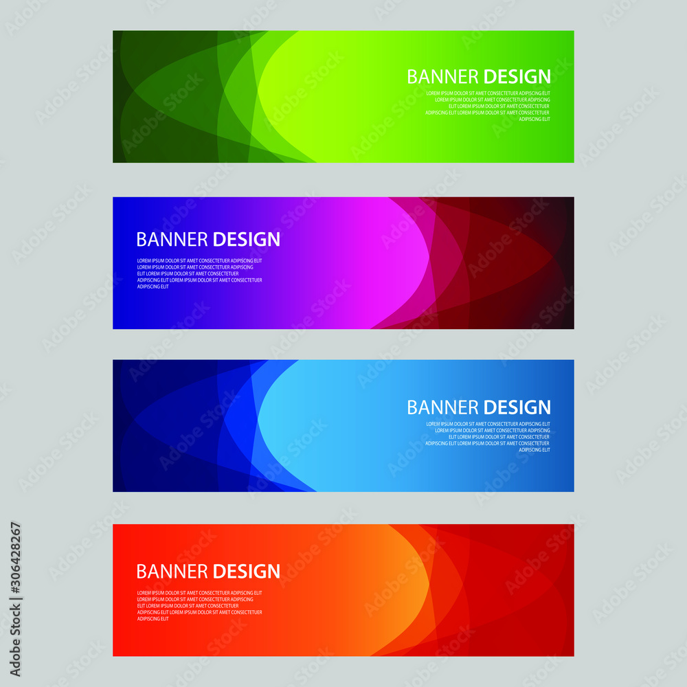 Vector Abstract design banner web template Vector Abstract design banner web template