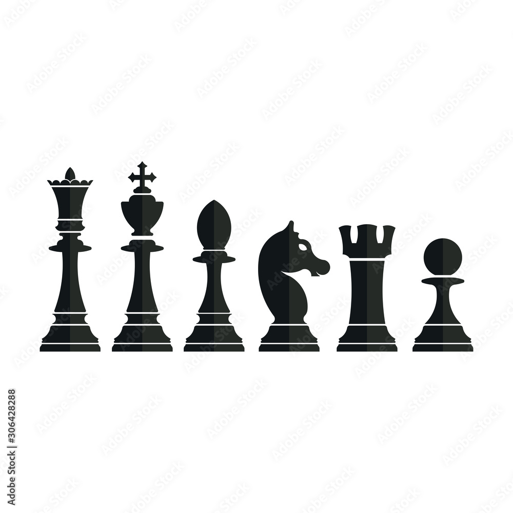 Imagens vetoriais Horse chess piece