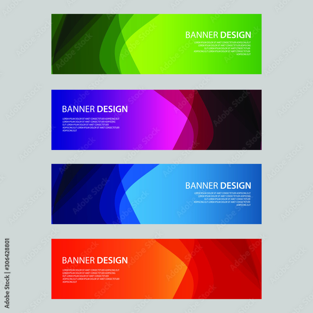 Vector Abstract design banner web template Vector Abstract design banner web template
