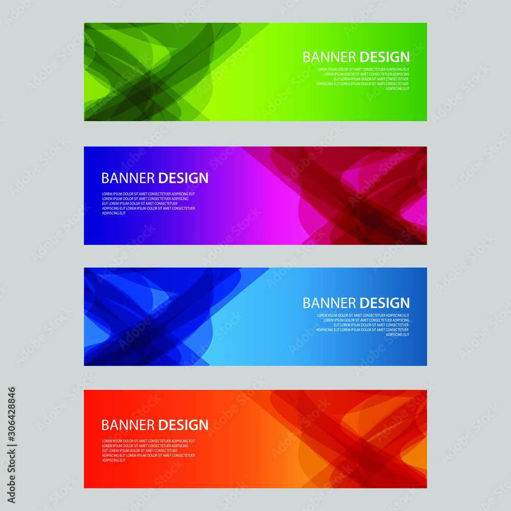 Fototapeta premium Vector Abstract design banner web template