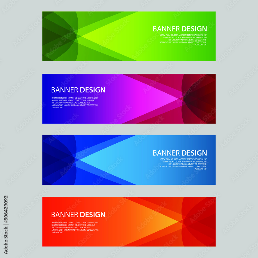 Vector Abstract design banner web template Vector Abstract design banner web template
