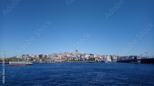 Bosphorus, Galata Tower, Ferry and Seagull © adem atalar