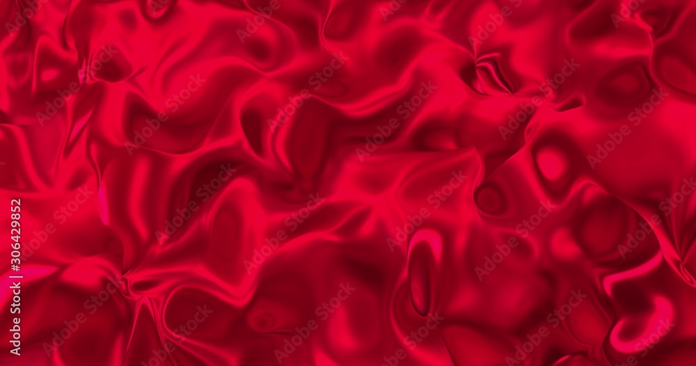 Red metallic wave liquid background. Glamour satin lava texture 3D rendering Red metallic wave liquid background. Glamour satin lava texture 3D rendering