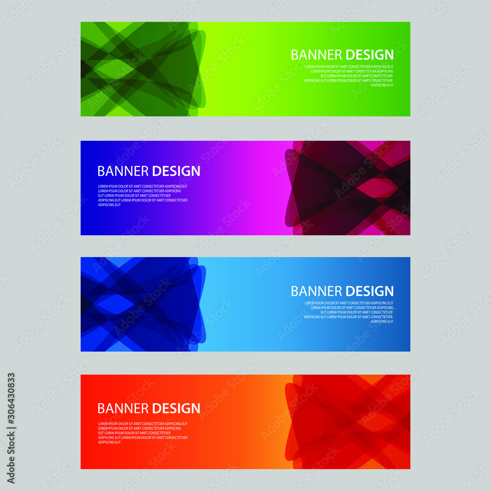Fototapeta premium Vector Abstract design banner web template