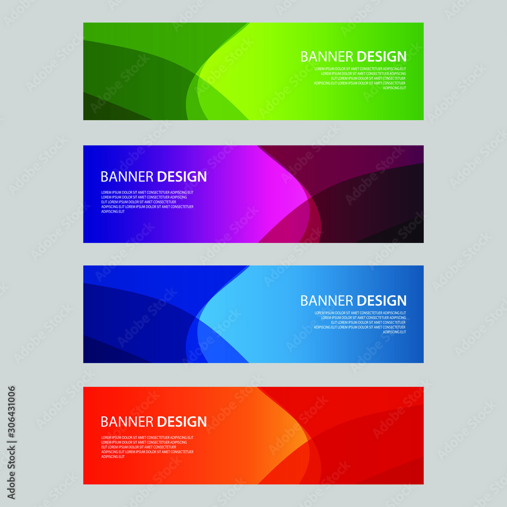 Vector Abstract design banner web template Vector Abstract design banner web template