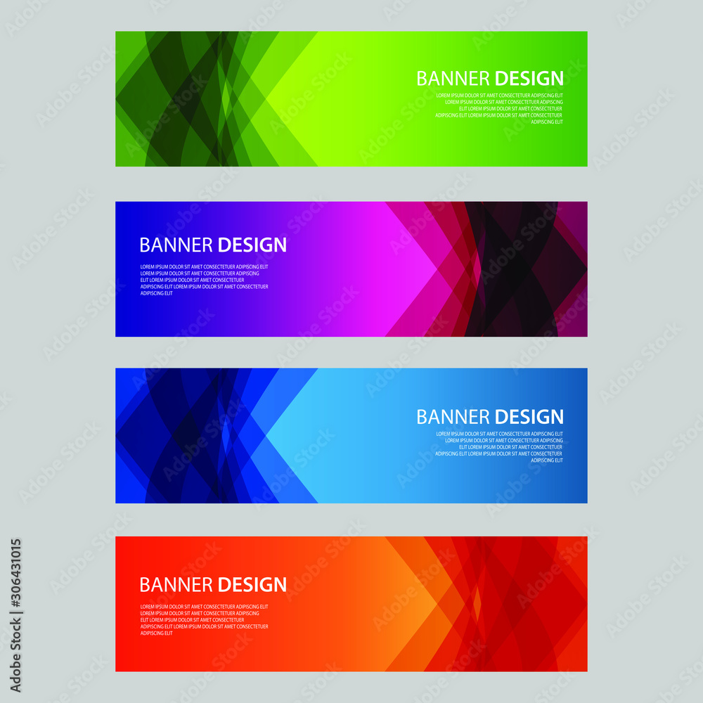 Fototapeta premium Vector Abstract design banner web template