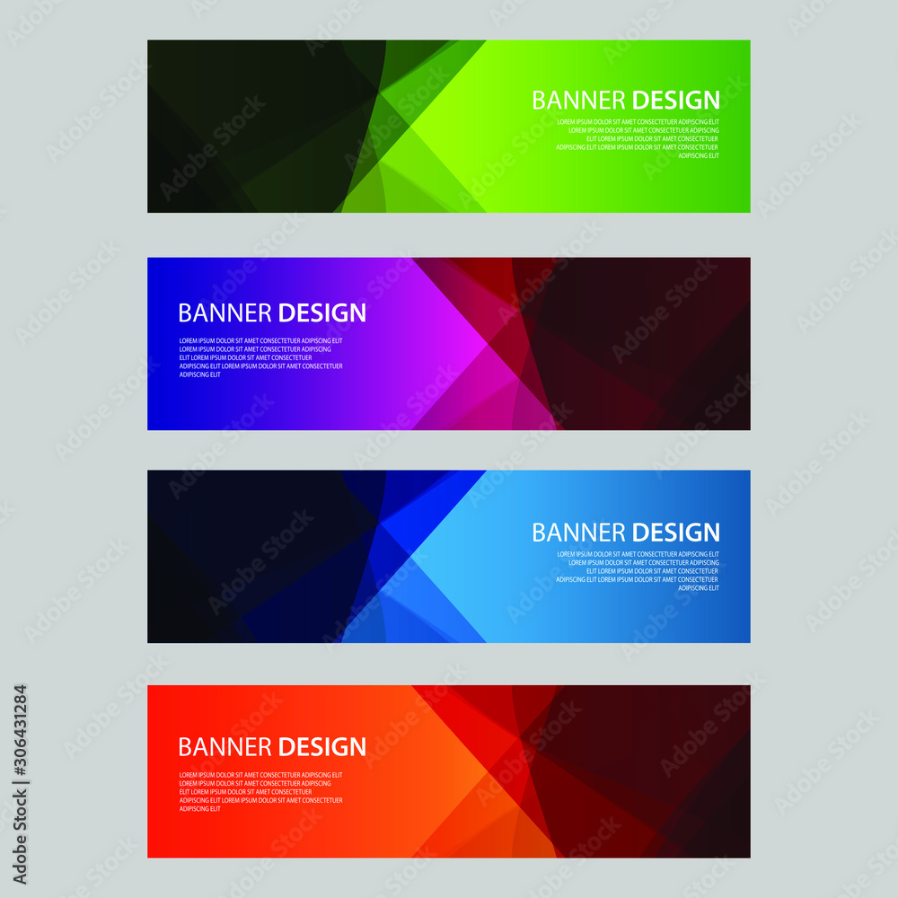 Fototapeta premium Vector Abstract design banner web template