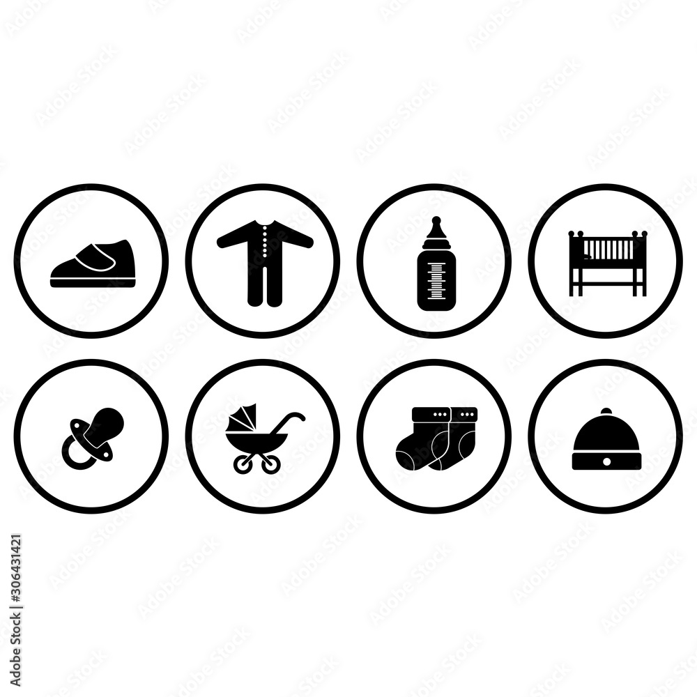 baby equipment icon vector design symbol baby equipment icon vector design symbol