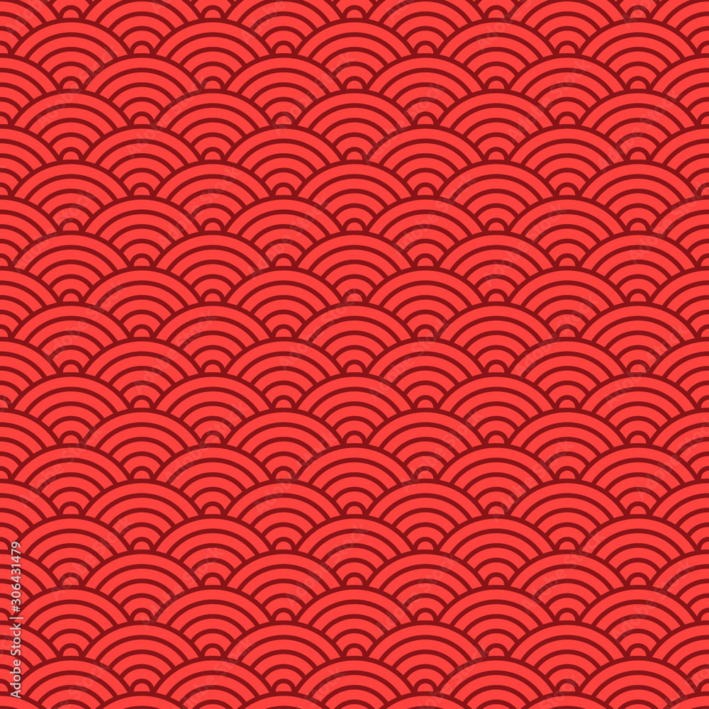 Japanese seamless wave pattern. Traditional Chinese texture. Oriental New Year background. Vector illustration. Japanese seamless wave pattern. Traditional Chinese texture. Oriental New Year background. Vector illustration.