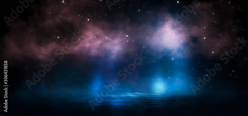 Abstract, futuristic city o...