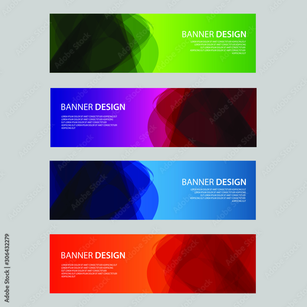 Fototapeta premium Vector Abstract design banner web template