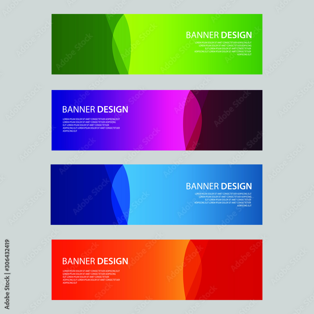 Fototapeta premium Vector Abstract design banner web template