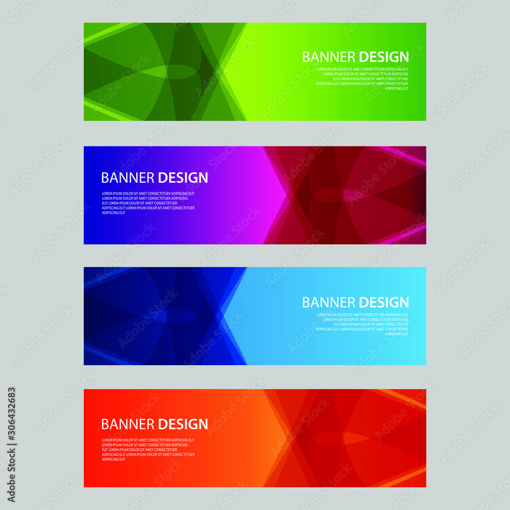 Vector Abstract design banner web template Vector Abstract design banner web template