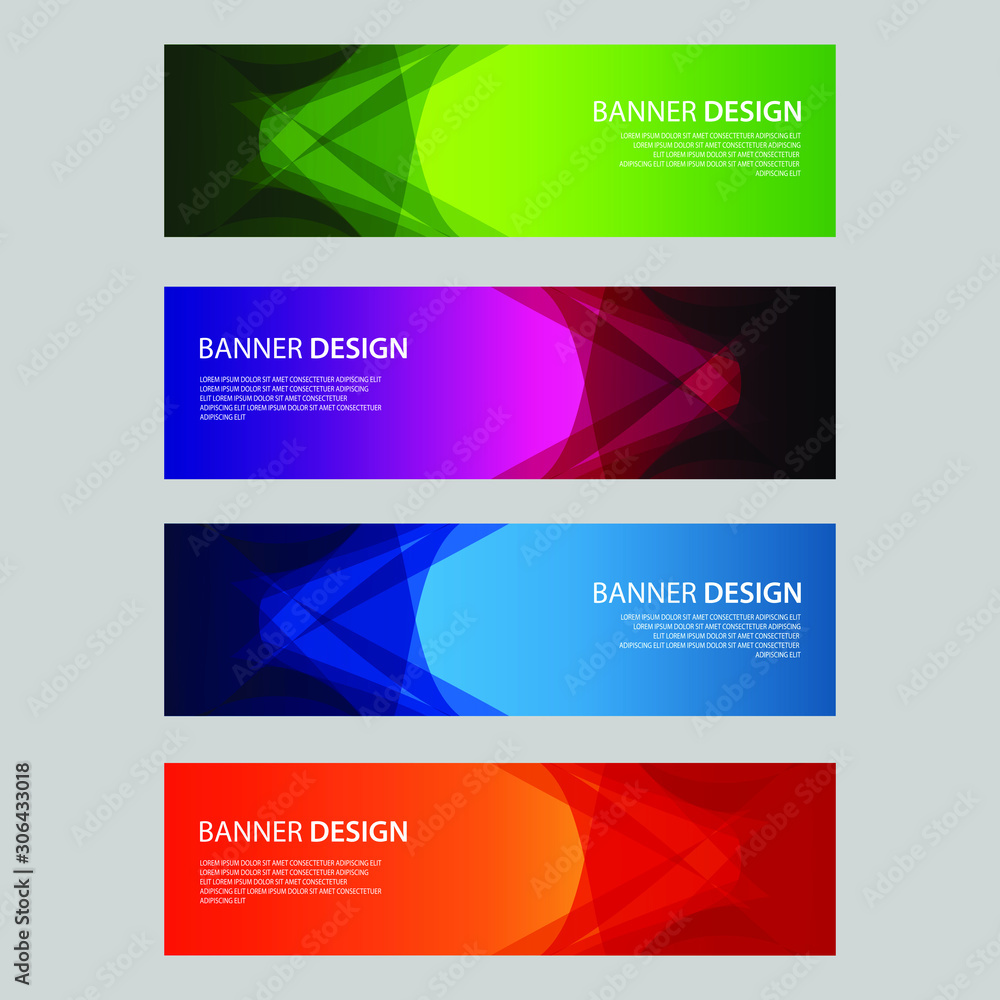 Vector Abstract design banner web template