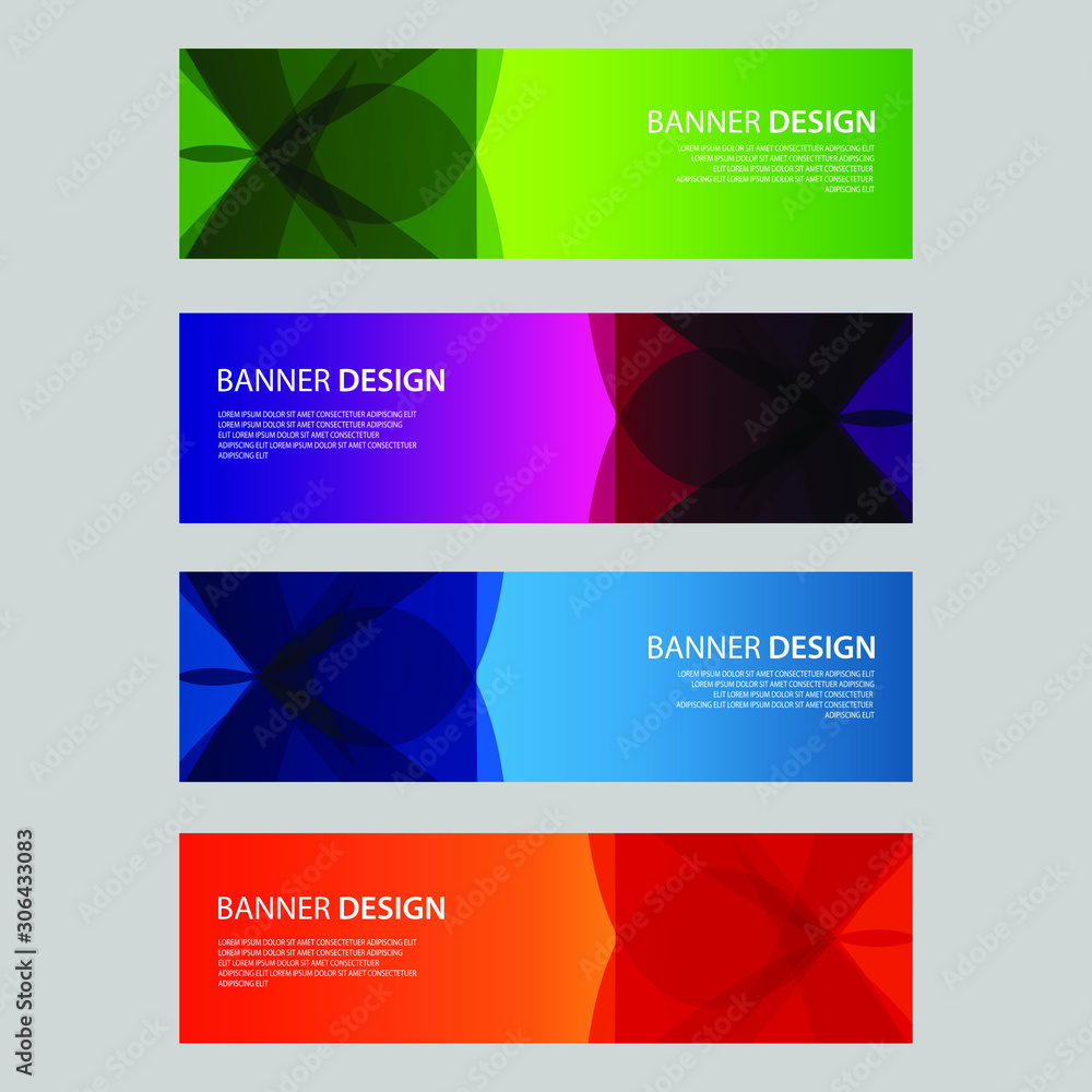 Fototapeta premium Vector Abstract design banner web template