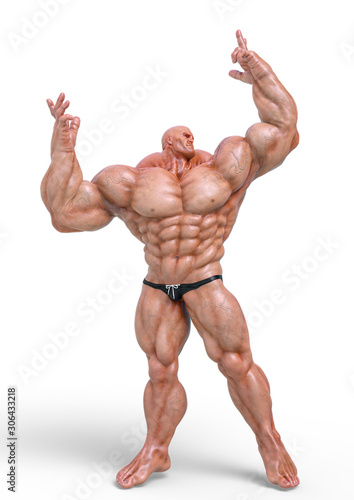 bodybuilder man pose one