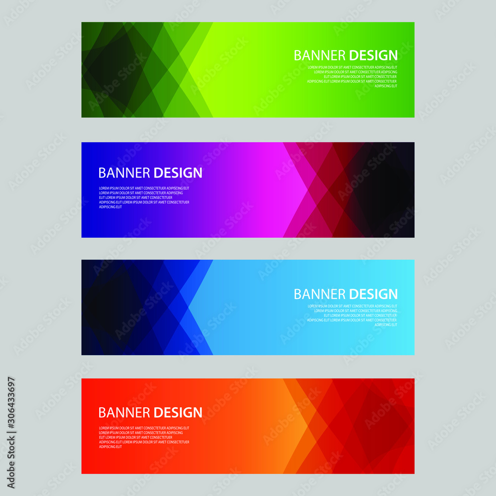 Fototapeta premium Vector Abstract design banner web template