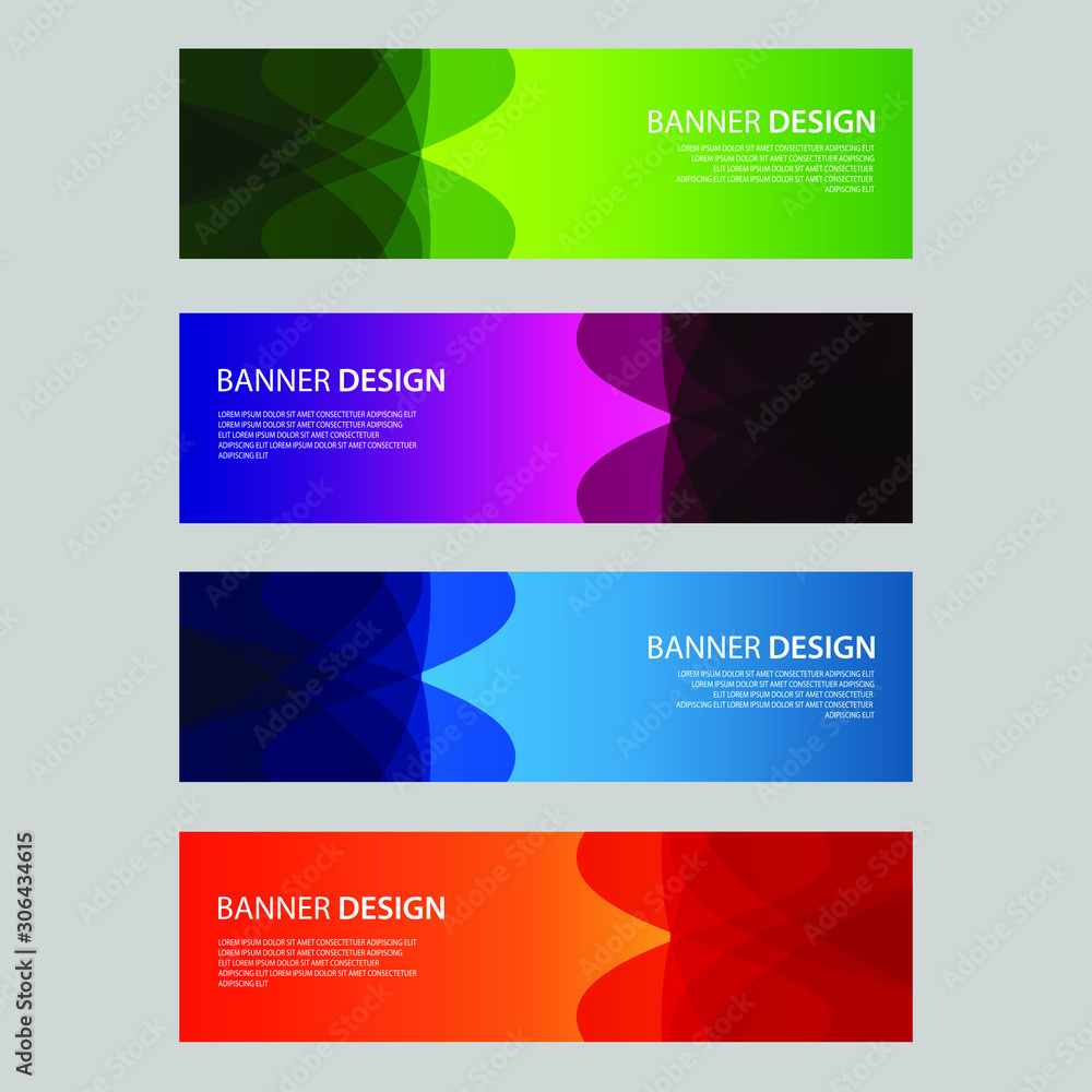 Vector Abstract design banner web template Vector Abstract design banner web template